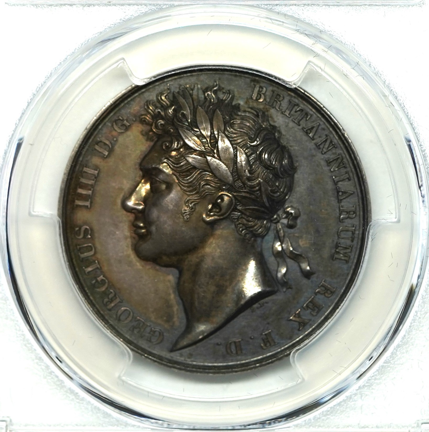 1822年　英国　ジョージ4世 4ペンス銀貨 ハイグレード 動画あり】1822 イギリス クラウン銀貨 トーン ジョージ4世 NGC
